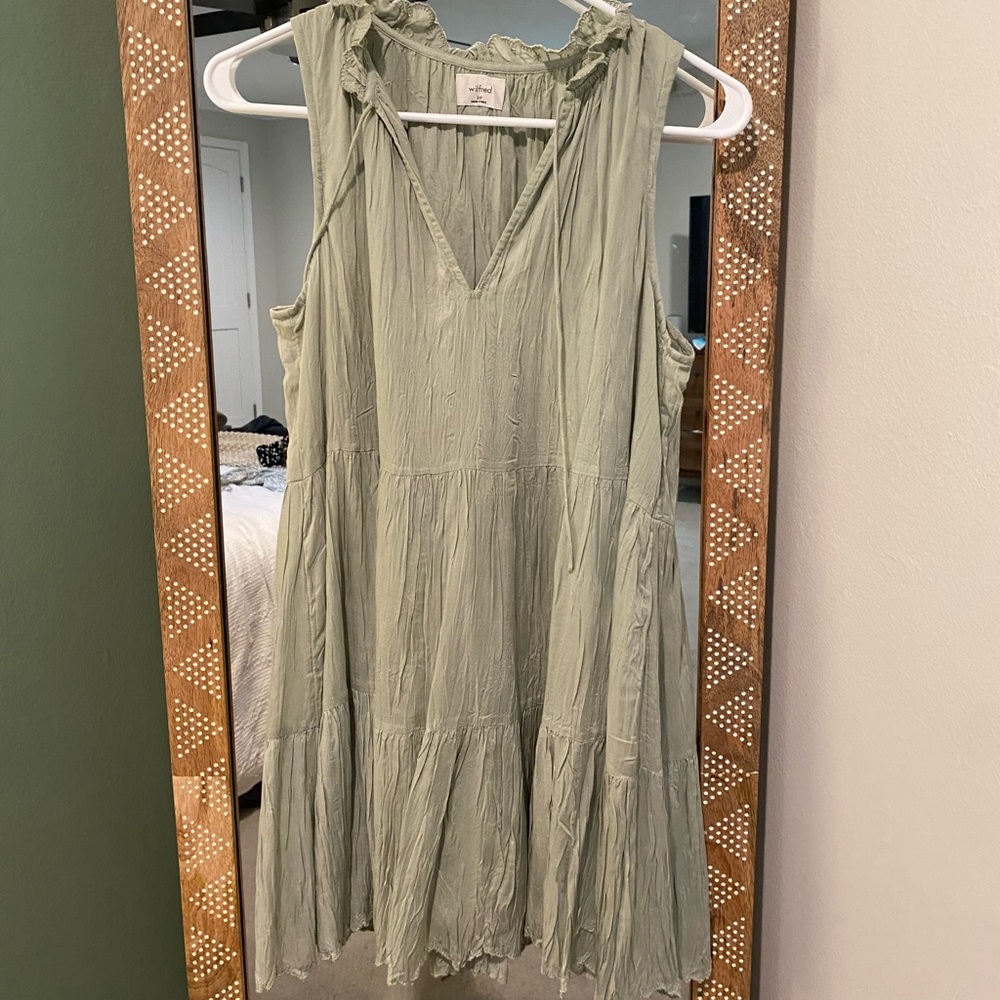 Wilfred Sage Green Mini Dress